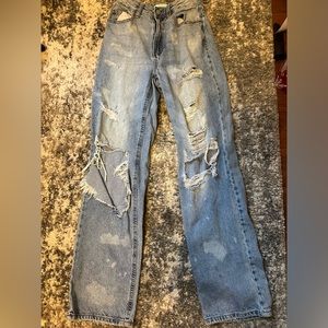 Pacsun ripped wide legged jeans